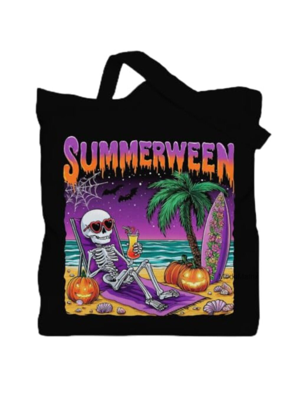 Canvas Tote Bag Women Summerween Gift Shoulder Handbag Foldable